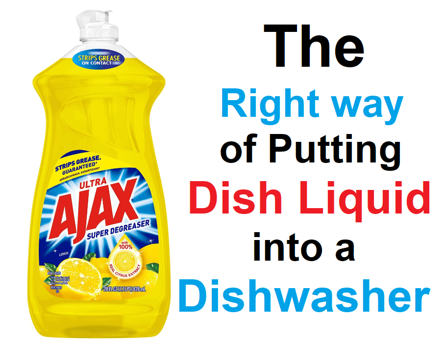 how to add liquid detergent to dishwasher